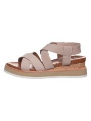 Ara Shoes Skórzane sandały w kolorze beżowym na koturnie rozmiar: 39. Brązowe sandały Ara Shoes, bez wzorów, z otwartym noskiem, bez obcasa, na koturnie, bez zapięcia. Za 177.94 zł.