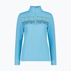 Bluza damska CMP 35L0396 Sweat. Niebieskie bluzy CMP, l, bez wzorów, sportowe, bez ramiączek, bez kaptura. Za 239.99 zł.