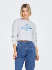 ONLY Bluza 15304167 Biały Regular Fit. Białe bluzy ONLY, xl, bez wzorów, z syntetyku, bez kaptura. Za 69.99 zł.