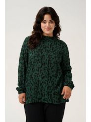 Kaffe Bluzka w kolorze czarno-ciemnozielonym rozmiar: 44. Zielone bluzki Kaffe, bez wzorów, z wiskozy, bez kołnierzyka, bez ramiączek. Za 86.99 zł.