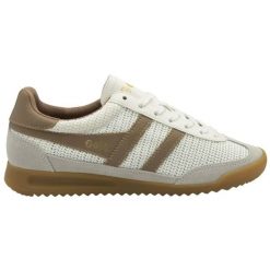 Sznurowane trampki damskie Gola Tornado Zephyr. Białe trampki Gola, bez wzorów, z gumy, retro, bez zapięcia. Za 434.60 zł.