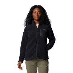 Bluza damska Columbia West Bend II. Czarne bluzy Columbia, s, bez wzorów, bez kaptura, do biegania. Za 269.99 zł.