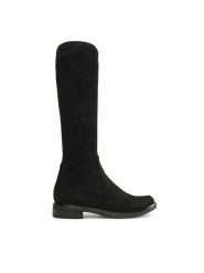 Caprice Kozaki 9-25512-41 Czarny. Czarne kozaki Caprice, bez wzorów, z materiału, bez obcasa, na płaskiej podeszwie, bez zapięcia. Za 379.99 zł.