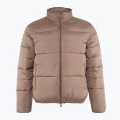 Kurtka EA7 Emporio Armani Train Core Puffy. Brązowe kurtki EA7 Emporio Armani, l, bez wzorów, z materiału, eleganckie, bez kaptura. Za 819.99 zł.