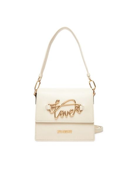 LOVE MOSCHINO Torebka JC4262PP0MKG0110 Écru. Torebki klasyczne Love Moschino, bez wzorów, ze skóry, bez dodatków. Za 499.99 zł.