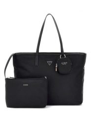 Guess Shopper bag w kolorze czarnym - 49 x 31 x 14 cm rozmiar: onesize. Czarne shopper bag Guess, z aplikacjami, z materiału, na ramię, bez dodatków. Za 598.57 zł.