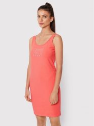 DKNY Sport Sukienka letnia DP2D4646 Różowy Slim Fit. Czerwone sukienki DKNY Sport, s, bez wzorów, z bawełny, sportowe, bez kołnierzyka, bez ramiączek, sportowe. Za 249.99 zł.