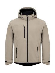 Clique Classic Softshell 2 in 1 – Kurtka/Gilet z Recyklingu – Sand. Brązowe kurtki przejściowe sportowe CLIQUE, s, bez wzorów, z polaru. Za 375.27 zł.