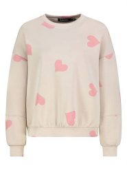 Sublevel Bluza w kolorze beżowo-jasnoróżowym rozmiar: S/M. Brązowe bluzy Sublevel, m, bez wzorów, bez kaptura. Za 141.19 zł.