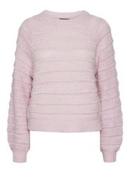 Pieces Sweter w kolorze jasnoróżowym rozmiar: S. Różowe swetry Pieces, s, bez wzorów, ze splotem, bez ramiączek. Za 66.00 zł.
