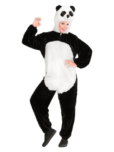 Carnival Party Kostium "Panda" w kolorze czarno-białym rozmiar: M/L. Białe kombinezony Carnival Party, l, bez wzorów, bez kołnierzyka, bez ramiączek. Za 122.96 zł.