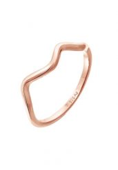 Elli Damskie fale Minimal Geo Trend w srebrze 925 Sterling Silver Pierścionki 1 ct. Szare pierścionki Elli, srebrne. Za 293.99 zł.