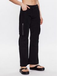 Herskind Spodnie materiałowe Tilly 4746798 Czarny Oversize. Czarne spodnie materiałowe Herskind, bez wzorów, z bawełny. Za 489.99 zł.