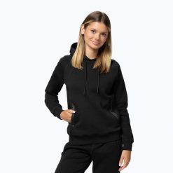 Bluza damska Pitbull Explory Hooded. Czarne bluzy PITBULL, l, bez wzorów, z bawełny, bez ramiączek, bez kaptura. Za 169.99 zł.