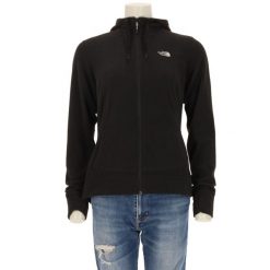 Kurtka polarowa The North Face damska czarna. Czarne kurtki The North Face, l, bez wzorów, z polaru, sportowe, bez kaptura. Za 170.36 zł.