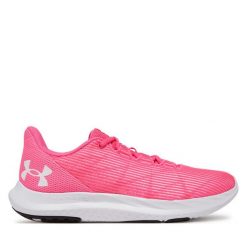 Buty do biegania Under Armour. Czerwone buty do biegania Under Armour, bez wzorów, bez zapięcia, do biegania. Za 209.99 zł.