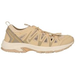 Buty sportowe damskie Whistler Puente. Białe buty treningowe WHISTLER, bez wzorów, z materiału, bez zapięcia, do biegania. Za 319.00 zł.
