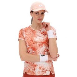 Koszulka tenisowa damska Lotto Tech IV-D2 tee. Czerwone t-shirty sportowe Lotto, l, bez wzorów, z materiału, bez ramiączek, na fitness i siłownię. Za 239.00 zł.