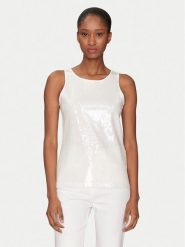 Marella Top Terzo 2513941124 Biały Slim Fit. Białe topy Marella, s, bez wzorów, z bawełny, bez kołnierzyka, bez ramiączek. Za 559.99 zł.