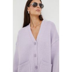 Samsoe Samsoe sweter damski kolor fioletowy. Fioletowe swetry Samsøe & Samsøe, l, bez wzorów, z dzianiny, bez ramiączek. Za 929.99 zł.