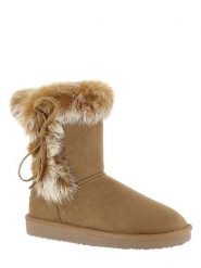 ISLAND BOOT Kozaki zimowe "Christy" w kolorze jasnobrązowym rozmiar: 41. Brązowe kozaki Island Boot, na zimę, bez wzorów, z materiału, eleganckie, bez obcasa, bez zapięcia. Za 171.68 zł.