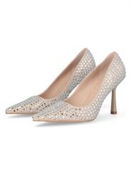 Liu Jo Skórzane czółenka w kolorze beżowym rozmiar: 41. Brązowe czółenka Liu Jo, bez wzorów, klasyczne, bez obcasa, na szpilce, bez zapięcia. Za 363.56 zł.