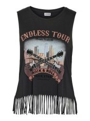 Noisy May Top Max 27034418 Szary Loose Fit. Szare topy Noisy May, xs, bez wzorów, z bawełny, bez kołnierzyka, bez ramiączek. Za 59.99 zł.