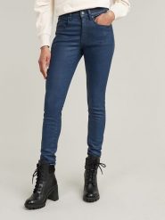 G-Star Dżinsy "Lhana" - Skinny fit - w kolorze niebieskim rozmiar: W28/L30. Niebieskie jeansy G-Star, l, z aplikacjami, ze skóry, klasyczne. Za 202.98 zł.