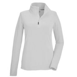 Bluza damska Killtec KSW 101 WMN FLC SHRT. Białe bluzy z kapturem Killtec, na zimę, bez wzorów, z materiału, bez kaptura, narciarskie. Za 149.99 zł.