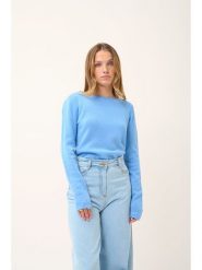 Just Cashmere Kaszmirowy sweter "Grace" w kolorze błękitnym rozmiar: L. Niebieskie swetry Just Cashmere, l, bez wzorów, z kaszmiru, bez ramiączek. Za 433.83 zł.