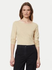 Marc O'Polo Bluzka 406 2261 52199 Beżowy Slim Fit. Brązowe bluzki Marc O'Polo, xs, bez wzorów, z bawełny, bez kołnierzyka, bez ramiączek. Za 99.99 zł.