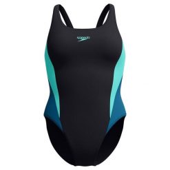 Damski Jednoczęściowy Kostium Kąpielowy Clblk 2.0. Niebieskie stroje jednoczęściowe Speedo, bez wzorów, sportowe. Za 177.99 zł.