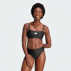 Góra Bikini Iconisea Versatile Bandeau. Białe bikini adidas, bez wzorów, z materiału. W wyprzedaży za 164.70 zł.
