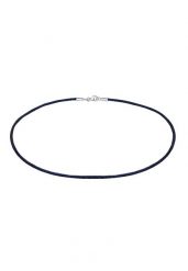 Nenalina Damski Basic z jedwabną opaską ze srebra próby 925 Sterling Silver Naszyjniki 1 ct. Szare naszyjniki Nenalina, z materiału, srebrne. Za 203.99 zł.