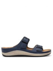 Inblu Klapki PF030100 Granatowy. Niebieskie klapki Inblu, bez wzorów, z syntetyku, bez obcasa, bez zapięcia. Za 129.99 zł.