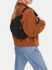 Guess Torebka Amita Mini HWSB95 39720 Czarny. Czarne torebki klasyczne Guess, z aplikacjami, ze skóry, bez dodatków. Za 339.99 zł.