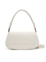 Coccinelle Torebka QBB Coccinelle Myrtha Maxi Logo E5 QBB 52 01 01 Biały. Białe torebki klasyczne Coccinelle, bez wzorów, ze skóry, bez dodatków. Za 979.99 zł.
