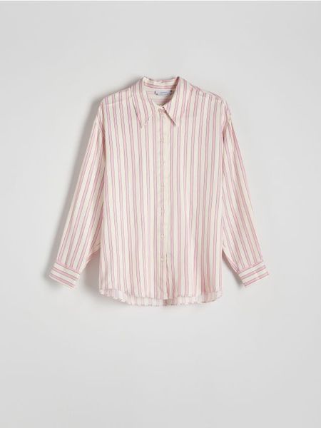 Koszula z wiskozy - wielobarwny. Koszule Reserved, l, bez wzorów, z tkaniny, bez kołnierzyka, bez ramiączek. Za 119.99 zł.