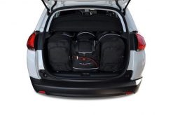 Torby Do Bagażnika Peugeot 2008 2013-2019 4Szt Kjust. Czarne torby podróżne KJUST, bez wzorów, z kauczuku. Za 1,203.00 zł.