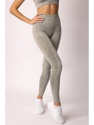Spaio Legginsy sportowe "Melange" w kolorze khaki rozmiar: S. Brązowe legginsy Spaio, s, bez wzorów, z materiału, outdoorowe. Za 152.98 zł.