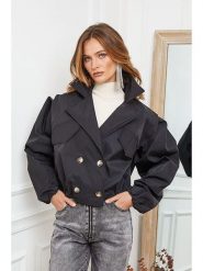 Joséfine Kurtka przejściowa "Johaz" w kolorze czarnym rozmiar: L. Czarne kurtki Joséfine, l, bez wzorów, bez kaptura. Za 148.61 zł.