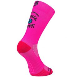 EYE PINK - SKARPETKI DO BIEGANIA. Czerwone skarpetki SPORCKS, bez wzorów, ze skóry. Za 154.00 zł.