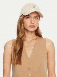 Tommy Hilfiger Czapka z daszkiem AW0AW16843 Écru. Czapki z daszkiem Tommy Hilfiger, bez wzorów, z bawełny. Za 159.99 zł.
