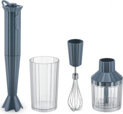 Blender ręczny Plissé szary z akcesoriami 4 el. Blendery Alessi. Za 667.00 zł.