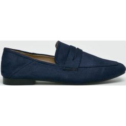 Answear - Mokasyny Lily Shoes. Czarne mokasyny ANSWEAR, z gumy. W wyprzedaży za 79.90 zł.