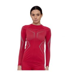 Bluza damska termoaktywna Brubeck DRY. Czerwone bluzy bez kaptura Brubeck, bez wzorów, z poliamidu, bez kaptura, na fitness i siłownię. Za 159.99 zł.