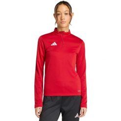 Bluza damska adidas Entrada 26 Training Top. Czerwone bluzy bez kaptura adidas, bez wzorów, z materiału, bez kaptura, na fitness i siłownię, climacool (adidas). Za 121.99 zł.