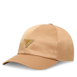Czapka z daszkiem Guess. Czerwone czapki z daszkiem Guess, z aplikacjami. Za 159.99 zł.