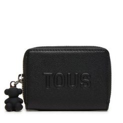 Portfel TOUS. Czarne portfele tous, bez wzorów. Za 259.99 zł.