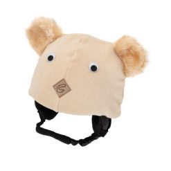 Czapka / nakładka na kask narciarski MIŚ. Brązowe czapki zimowe CASCO, bez wzorów, sportowe. Za 25.00 zł.